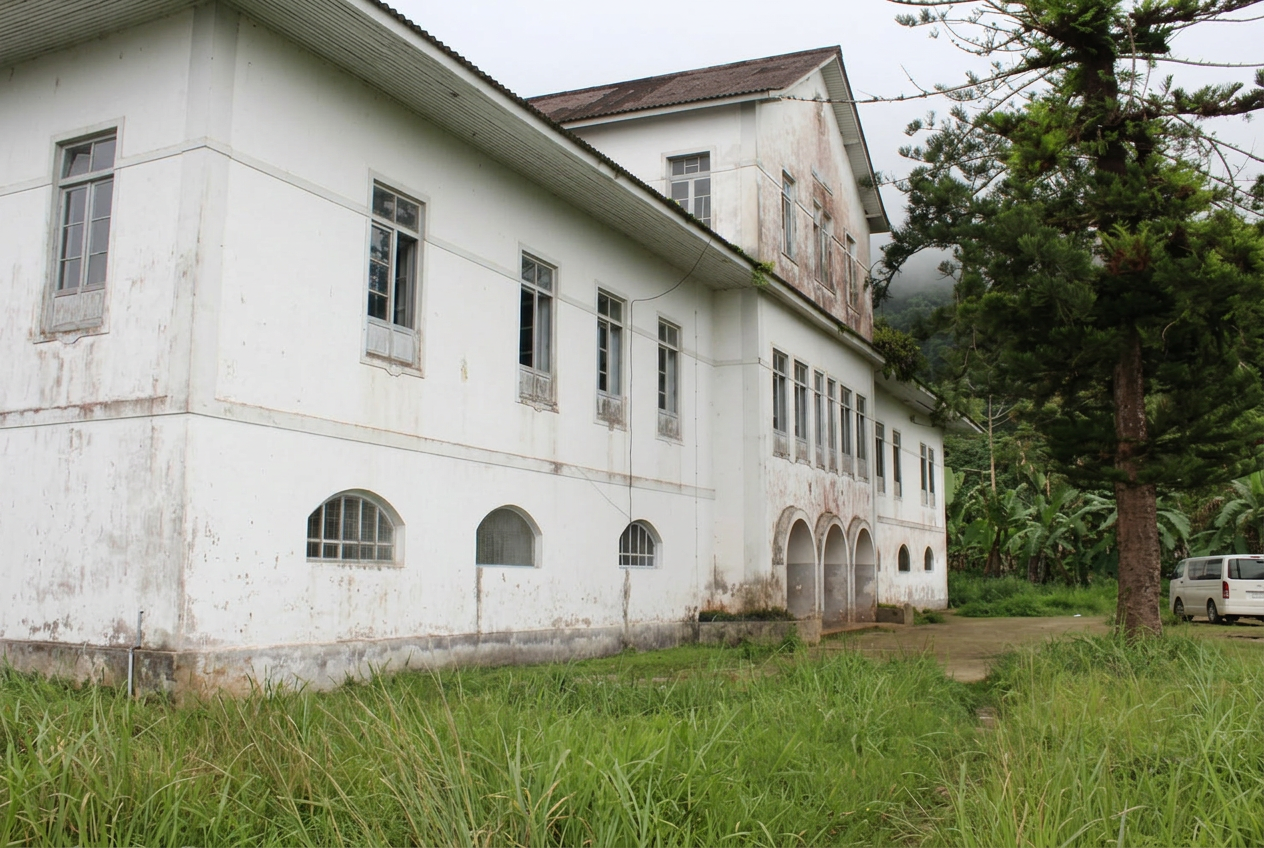 Edifício colonial das roças de São Tomé e Príncipe